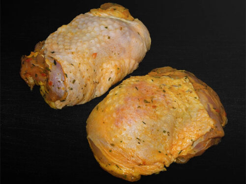 Französische Maishähnchensteaks mit Zitrone-Thymian