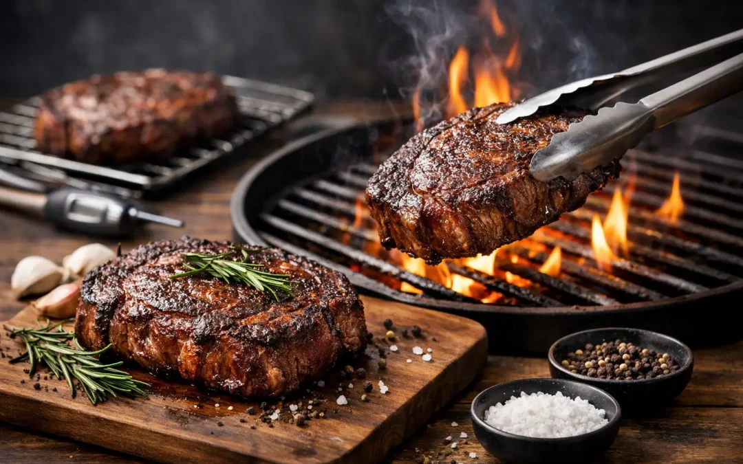 Rib Eye rückwärts grillen wie ein Profi